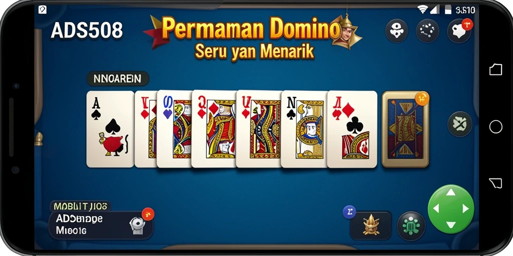 Tampilan gameplay Domino yang seru dalam ADS508.