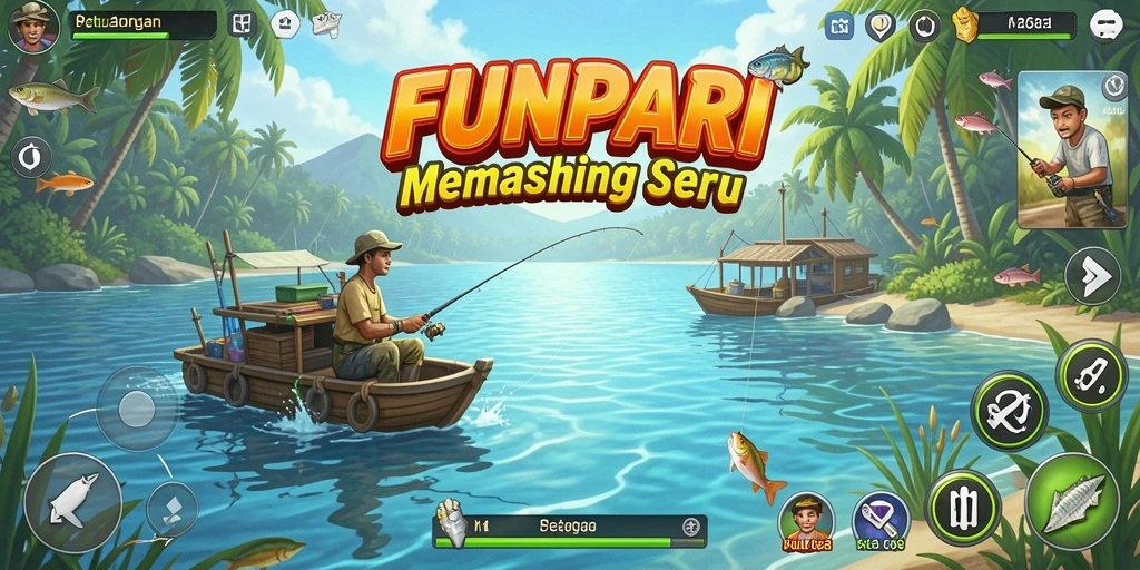 Tangkapan ikan yang besar dan gameplay seru di FUNPARI.