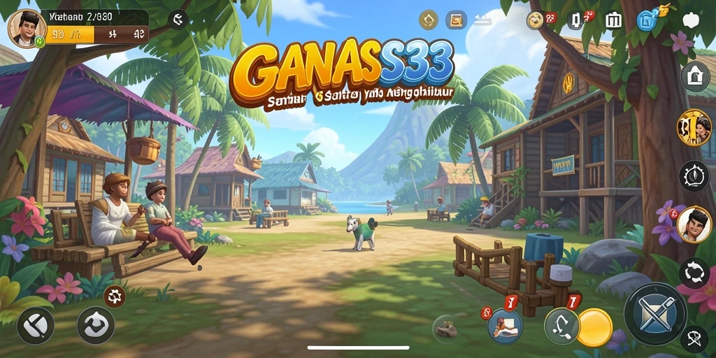 Tampilan screenshot utama GANAS33 menampilkan gameplay menyenangkan dan interaktif.
