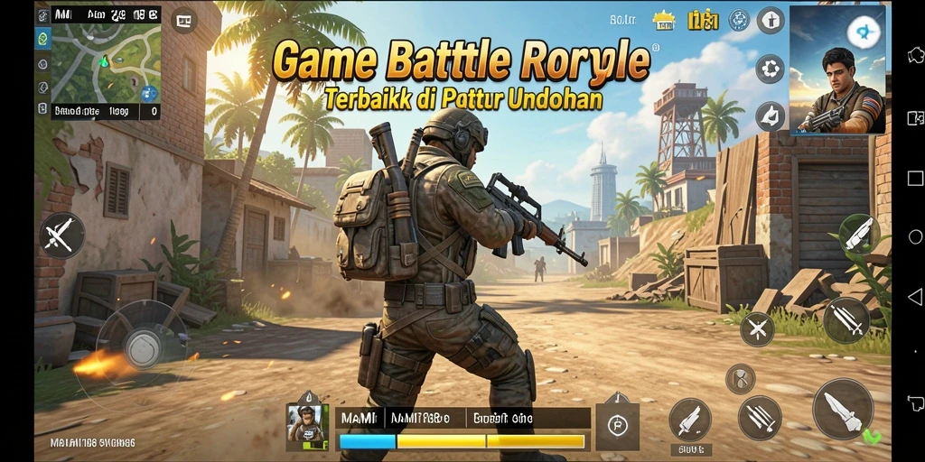 Gameplay seru MAMI188 dalam aksi Battle Royale.