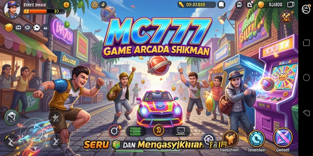 Tampilan menarik gameplay MC777 yang penuh aksi Arcade.