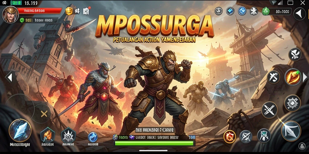 Tampilan gameplay yang menegangkan dan penuh aksi di MPOSURGA.