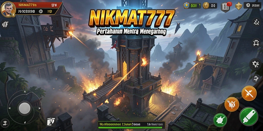 Gameplay Tower Defense yang menegangkan dan seru.
