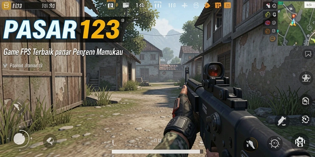 Screenshot PASAR123 yang menampilkan aksi tembak-menembak intens dan seru.