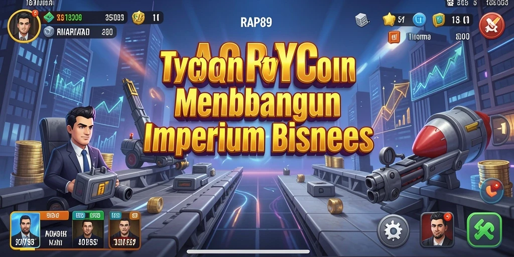 Tampilan gameplay RAP89 dengan aktivitas membangun bisnis yang menarik.