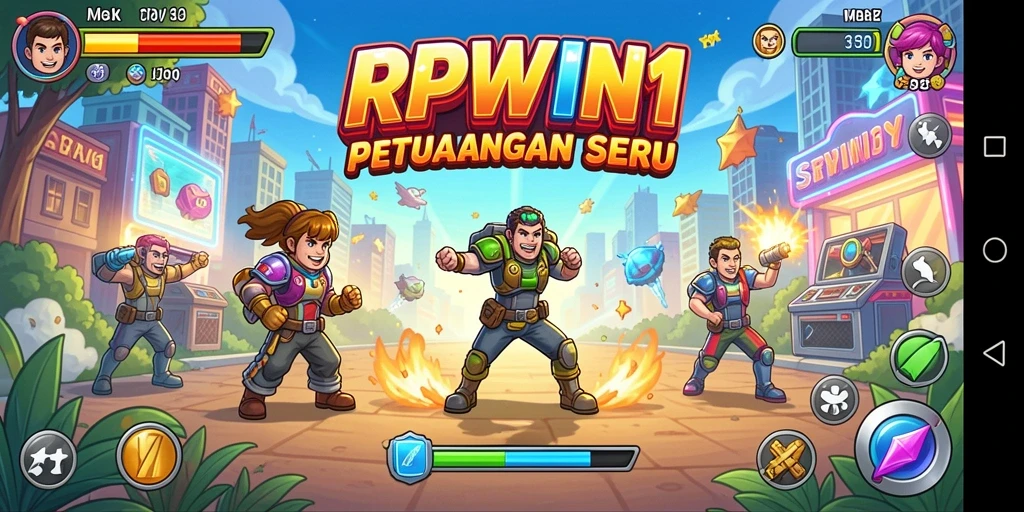 Screenshot RPWIN1 menampilkan gameplay seru dan penuh warna.