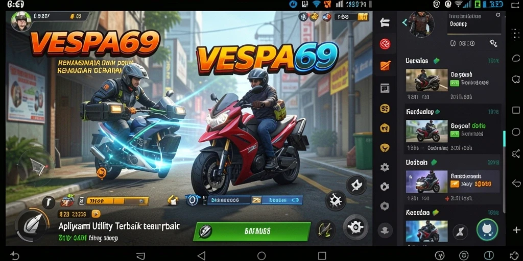 Tampilan antarmuka VESPA69 yang intuitif dan praktis.