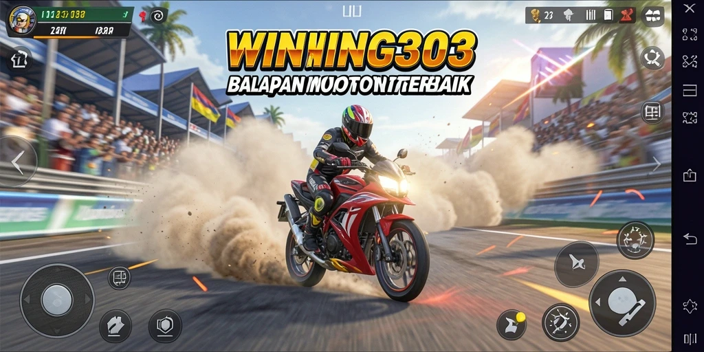 Screenshot gameplay balapan cepat di WINNING303.